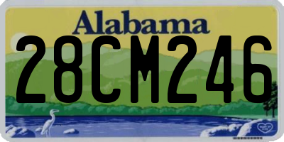 AL license plate 28CM246