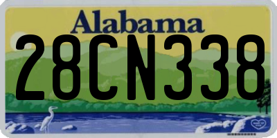 AL license plate 28CN338
