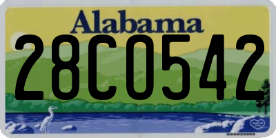 AL license plate 28CO542