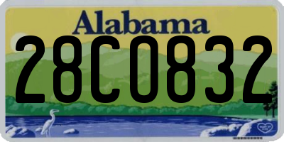 AL license plate 28CO832