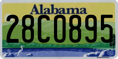 AL license plate 28CO895