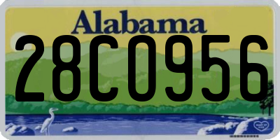AL license plate 28CO956