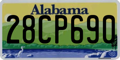 AL license plate 28CP690