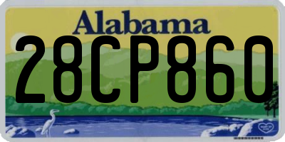 AL license plate 28CP860