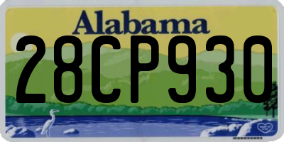 AL license plate 28CP930