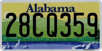 AL license plate 28CQ359