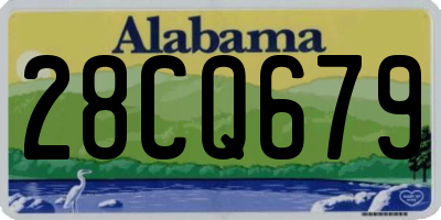 AL license plate 28CQ679