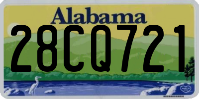 AL license plate 28CQ721