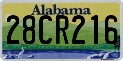 AL license plate 28CR216