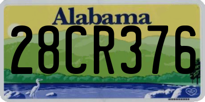 AL license plate 28CR376