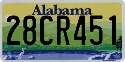 AL license plate 28CR451