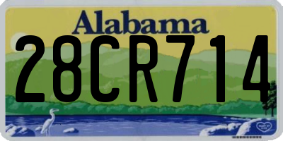 AL license plate 28CR714