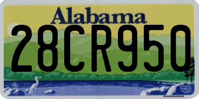 AL license plate 28CR950