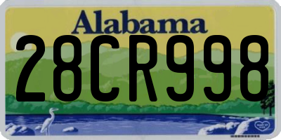 AL license plate 28CR998