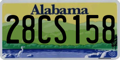 AL license plate 28CS158