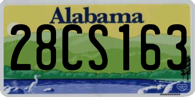AL license plate 28CS163