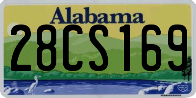 AL license plate 28CS169