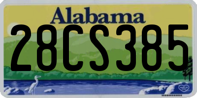 AL license plate 28CS385