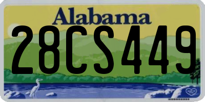 AL license plate 28CS449