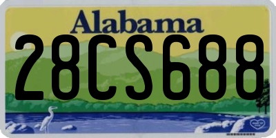 AL license plate 28CS688