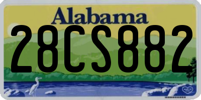 AL license plate 28CS882