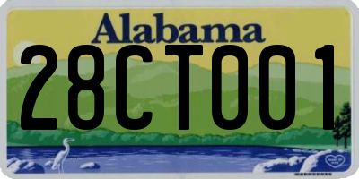 AL license plate 28CT001