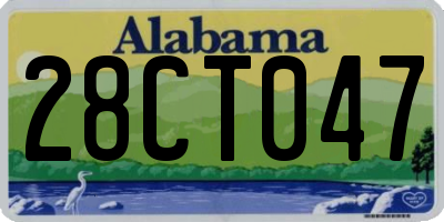 AL license plate 28CT047