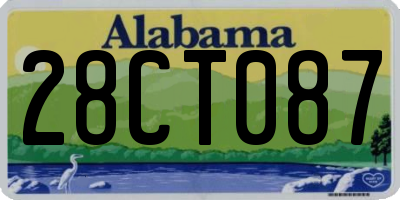 AL license plate 28CT087