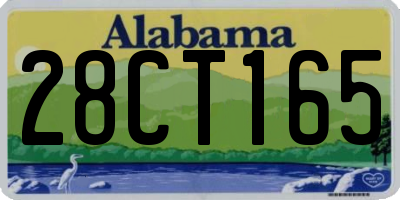 AL license plate 28CT165