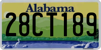 AL license plate 28CT189