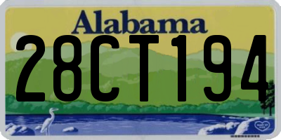 AL license plate 28CT194