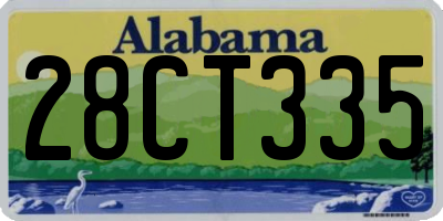AL license plate 28CT335