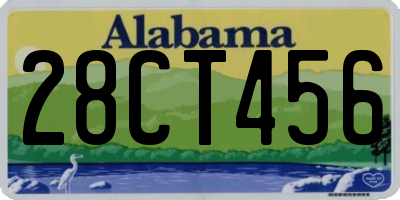 AL license plate 28CT456