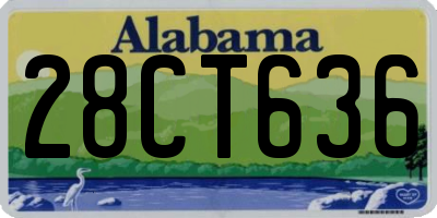 AL license plate 28CT636