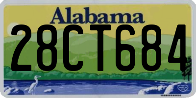 AL license plate 28CT684