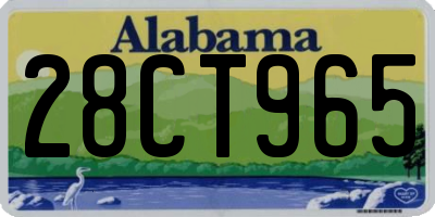 AL license plate 28CT965