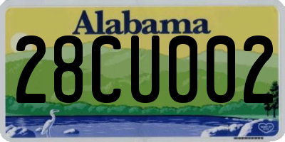 AL license plate 28CU002