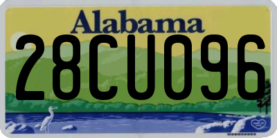 AL license plate 28CU096