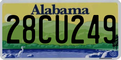 AL license plate 28CU249