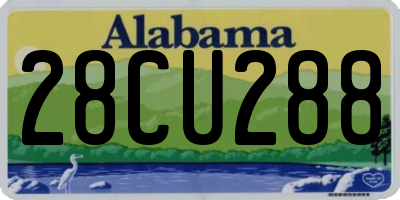 AL license plate 28CU288