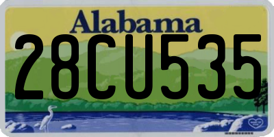 AL license plate 28CU535