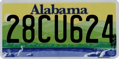 AL license plate 28CU624