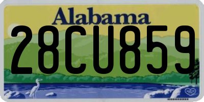 AL license plate 28CU859