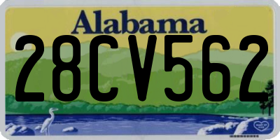 AL license plate 28CV562