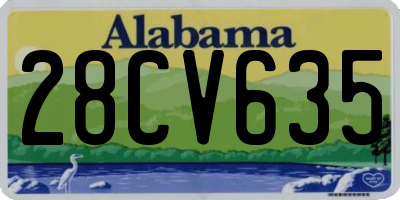 AL license plate 28CV635