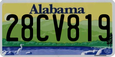 AL license plate 28CV819