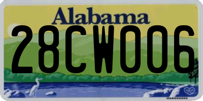 AL license plate 28CW006