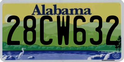 AL license plate 28CW632