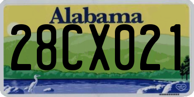 AL license plate 28CX021