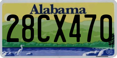 AL license plate 28CX470